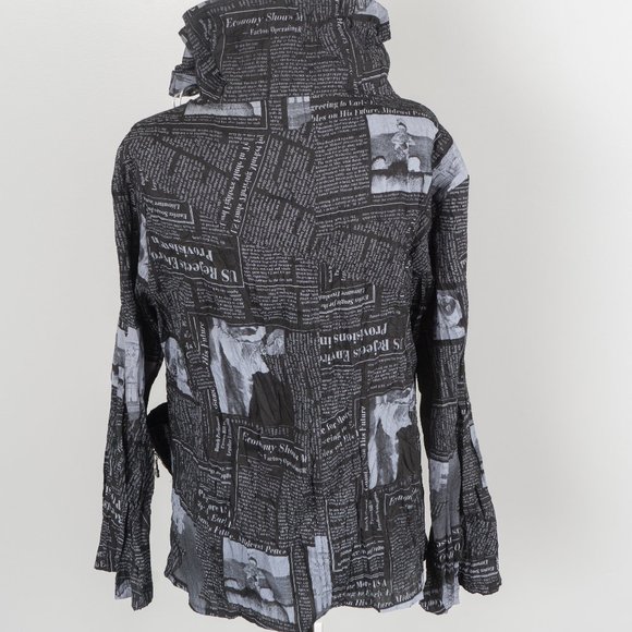 Ki Meng newspaper print jacket - Medium - Picture 2 of 5